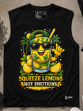 Squeeze Lemons, Not Emotions – Sarcastic Wellness Tank Top
