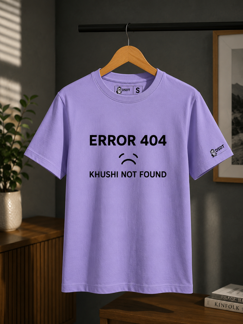 Error 404 – Khushi Not Found | Tech Support For Your Feelings T-Shirt