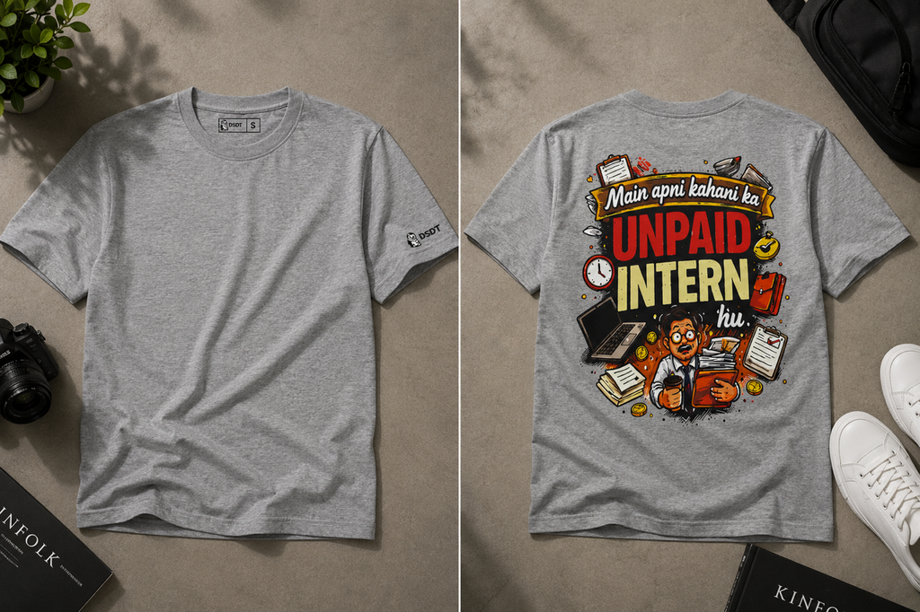 Main Apni Zindagi Ka Unpaid Intern Hu – Depressed Relatable T-Shirt