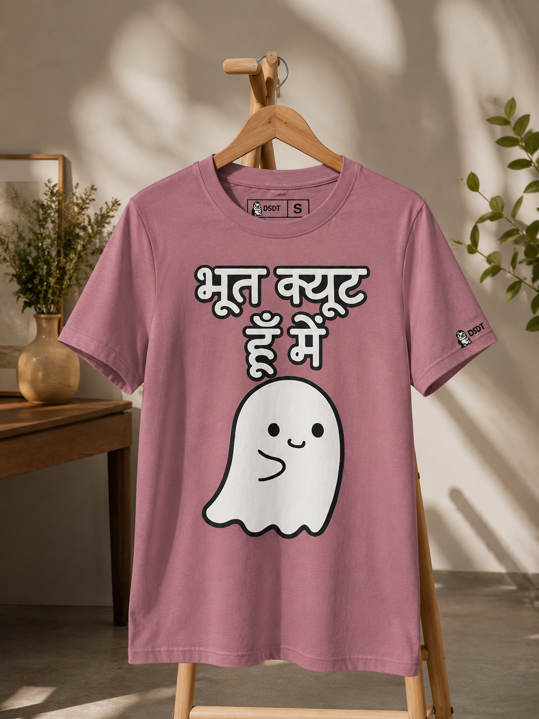 Bhoot Cute Hu Main – Adorable Ghost Energy T-Shirt