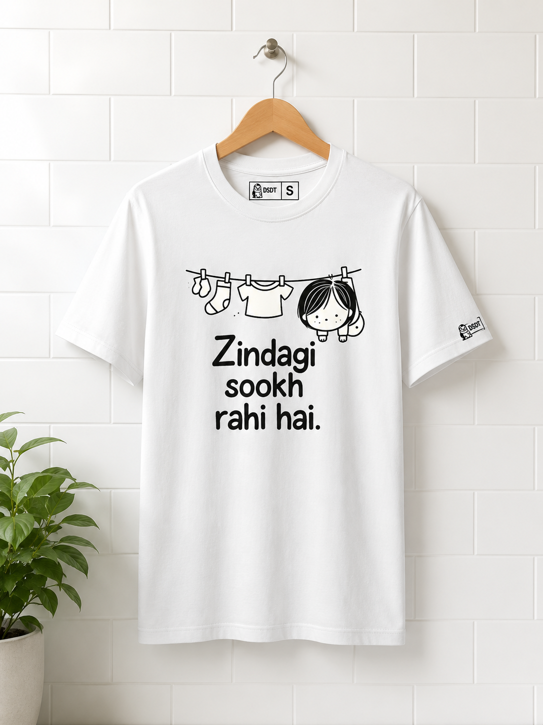 Zindagi Sookh Rahi Hai – Relatable Depressed Desi T-Shirt